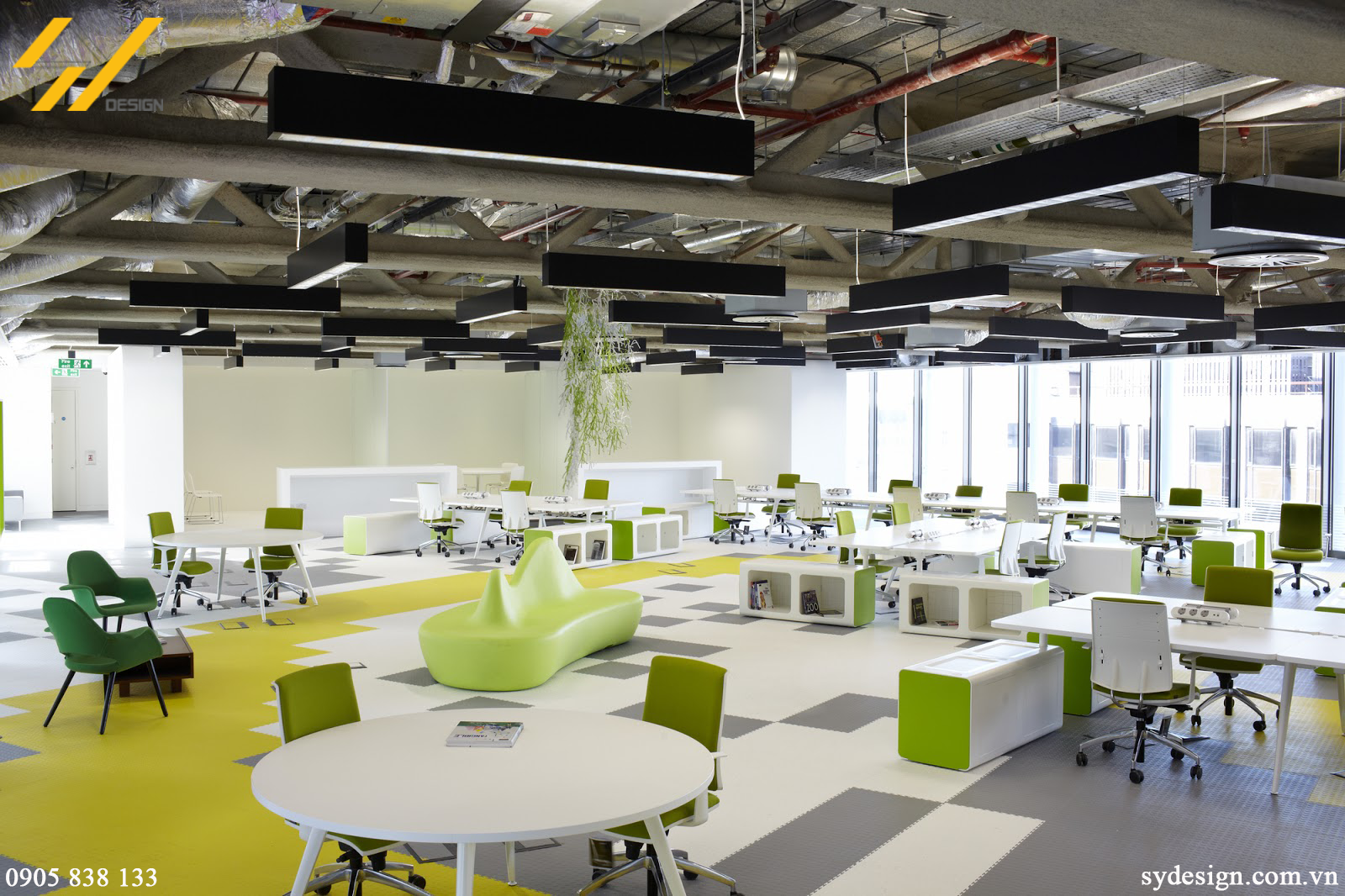 Mẫu 1 thiết kế nội thất văn phòng theo xu hướng mở